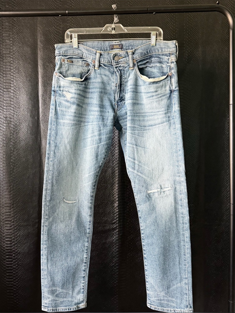 Polo Ralph Lauren Men’s Size 33x30 The Sullivan Slim Fit Distressed Jeans
